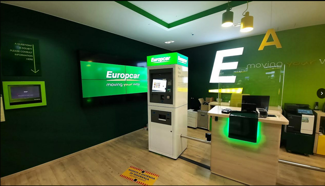 Europcar Premium Pick-Up zelfbediening sleutelautomaat